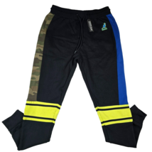 Kangol Original Joggers Born British Sweatpants Men&#39;s XL Black Blue Camo - $34.24