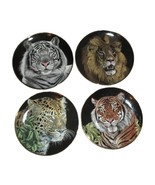 Set/4 Franklin Mint Collector Plates Royal Doulton Wild Big Cats Jeanine... - $1,646.06 MXN