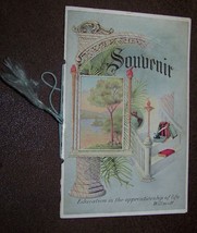 1913 RIDGEWAY NY ORLEANS COUNTY EMBOSSED SCHOOL YEARBOOK GREETING CARD S... - $9.89