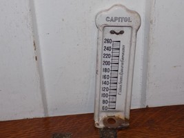 Vintage United States Radiator Company Porcelain Thermometer, Missing Tube - $34.65