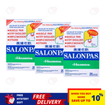 20 Patches X 3 BOX SALONPAS Pain Relieving external Arthritis Back Muscl... - $30.67