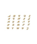 24K gp Nail CHARM Top Nail Art Gold Alphabet  LETTER  O - $6.68