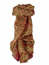 Mulberry Silk Traditional Long Scarf Zain Pink by Pashmina &amp; Silk - £19.23 GBP