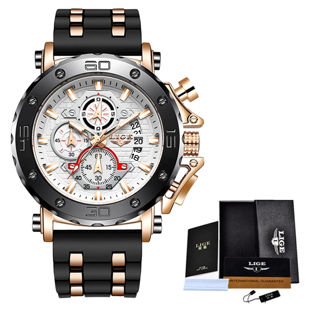 Big Watch Man Chronograph Mens Watch Waterproof Date Luxury Watches Men ... - £40.56 GBP