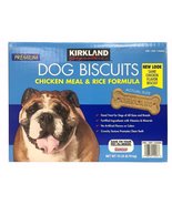 Kirkland Signature Premium Dog Biscuits Chicken Meal &amp; Rice Formula 15 L... - £24.89 GBP