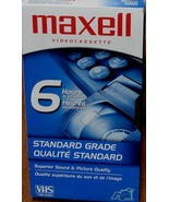 Maxell Video Cassette - Six Hours - Standard Grade - Blank VHS - BRAND NEW - $8.13 CAD