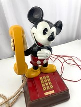 VTG The Mickey Mouse Phone Landline Push Button Telephone 1976 Disney RARE - £32.55 GBP