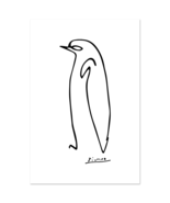 Pablo Picasso Penguin Line Artwork Poster - £40.35 GBP+