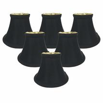 Royal Designs, Inc. True Bell Clip On Chandelier Lamp Shade, 2.5 x 5 x 4.5, Blac - £46.60 GBP