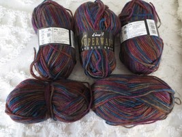 5 - 50g Emu Superwash Double Knit 100% Wool #1111 Mixed Colors, Lot 2316 Yarn - £19.98 GBP