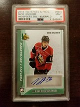 2016-17 ITG Heroes and Prospects Autograph Green Nico Hischier #9 of 10 PSA 9 - £98.32 GBP