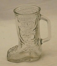 Texas Western Cowboy Boot Drink Glass Beer Bar Restaurant Mug Barware - £23.66 GBP