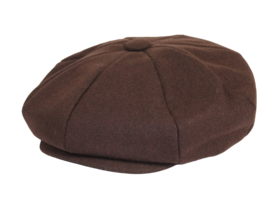 Mens Fashion Classic Flannel Wool Apple Cap Hat by Bruno Capelo ME901 Brown - $44.85