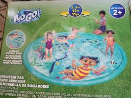 H2O Go Kids Sprinkler Pad Shallow Wading Pool 11&#39; ft New Sealed - £11.99 GBP
