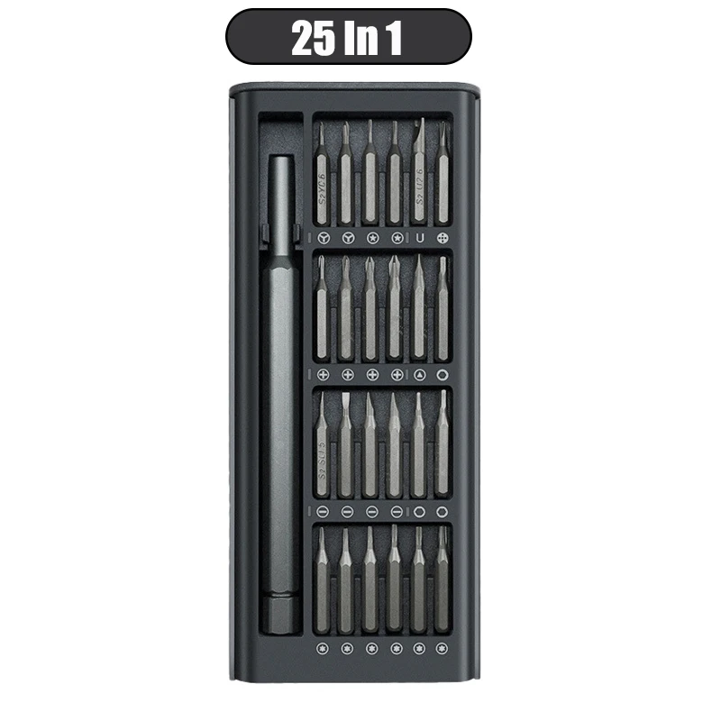 3 25 in 1 screwdriver set precision magnetic screw driver torx hex bits with handle for thumb200