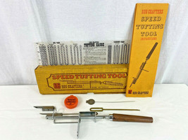 Original RC Rug Crafters Speed Tufting Tool Rug & Tapestry Set + Extras VINTAGE - $54.45