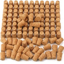 120 Pack #7 Tapered Cork Plugs, Wooden Wine Bottle Cork Stoppers Replace - £14.90 GBP+