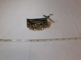 Lane Bryant stretch bracelet shapes gold silver black square triangle beads NEW - £20.21 GBP