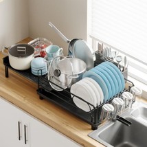 Large Dish Drying Rack Expandable Dish Rack for Kitchen Counter, Rust-Re... - $64.99