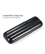 New Portable Cigar Humidor Carbon Fiber Load 2 /3Pcs Cigar Case Tube Sto... - £14.06 GBP
