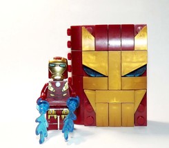 Minifigure Iron-Man With Book Style Case Building - $301.86 MXN