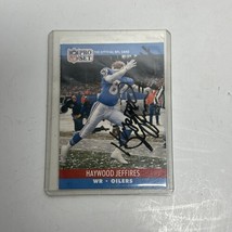 Haywood Jeffires Houston Oilers NC State Autograph Signed 1990 Pro Set Card #511 - £8.61 GBP