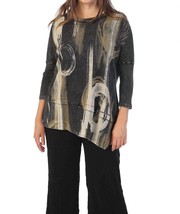 Jess &amp; Jane Canali Mineral Washed Dolman Sleeve Cotton Tunic Multi - $30.69+