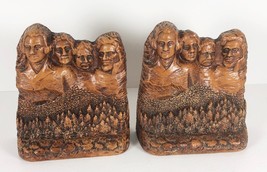 Mount Mt Rushmore Presidents Bookends South Dakota Resin Heavy National Treasure - £11.72 GBP