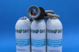 Enviro-Safe Auto AC Replacement Refrigerant with Stop Leak 8oz cans - £51.13 GBP