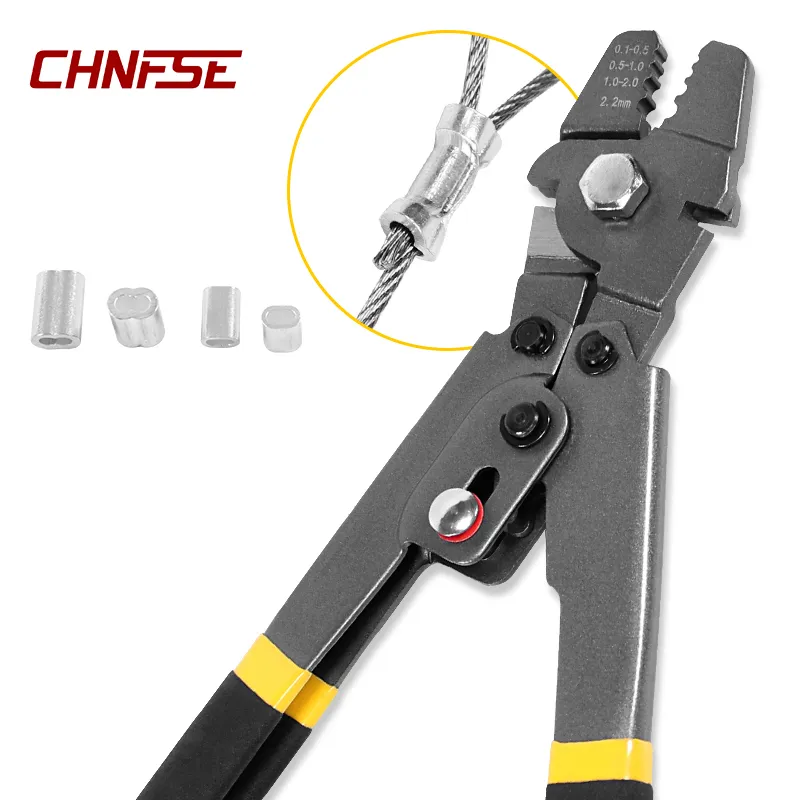 Wire Rope Crimping Tool Fishing Crimping Tool With 150/300PCS 1.2/1.5/2mm - £10.85 GBP+