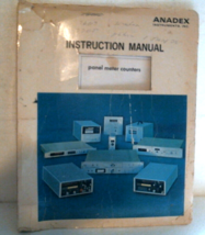 Vintage Anadex Panel Meter Counters Instruction Manual CPM 600 Series - $184.02 MXN