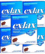 Ex Lax Chocolate Pieces Regular Strength 48 Each ( Pack of 5 ) EXP 12/2025 - $54.44