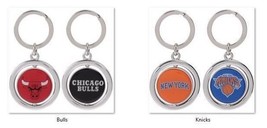 NBA Spinning Logo Key Ring Keychain Forever Collectibles Select Team Below - £9.55 GBP+