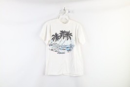 Vintage 70s Streetwear Womens Small Spell Out Hawaii Beach Short Sleeve T-Shirt - £46.74 GBP