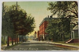 Orlando Florida Street View Orange Ave 1948 to Washington DC Postcard R12 - $6.95