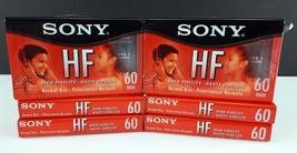 6 Sony Hf High Fidelity Normal Bias Cassette Tapes Factory Sealed - £5.84 GBP