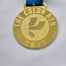 2015 The Color Run Medal Award Medallion Race Chalk Rainbow Alcatel Shine - $18.42