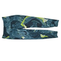 Old Navy Athletic Leggings Pockets Women&#39;s Size M Teal/Lime Print - $276.80 MXN