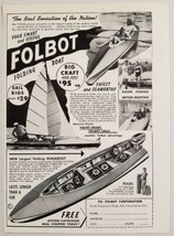 1954 Print Ad Folbot Folding Boats Sails, Runabout Charleston,SC - £7.62 GBP