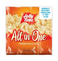 24 Bags Total | Jolly Time All In One Popcorn Kit, Portion Packets With Kernels, - £62.13 GBP