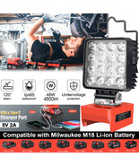 Portable LED Work Light for Milwaukee m18 18v Battery,48W Cordless Flood... - £36.15 GBP