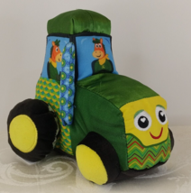 John Deere Lamanze Plush Toy Clip &amp; Go Tractor Baby Toy Crinkle 6&quot; - £8.89 GBP