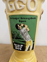 1975 Greensboro Open Ezra Brooks Whiskey Decanter - Heritage China Golf Gold - £37.61 GBP