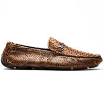 Marco Di Milano Snake Original Skin Driver Shoes Pia Cognac image 2