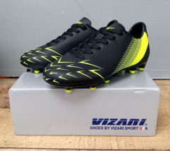 Vizari Kids Ranger FG Soccer Cleat Black / Green - Size US 1.5 Youth - $24.99
