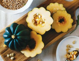 BS 20 Table Queen Acorn Winter Squash Seeds Fast Grow - $189.77 MXN