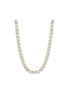 ADIRFINE 18K Gold Plated Cubic Zirconia Choker 16” Tennis Necklace - $64.79