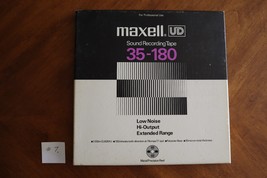 Maxell UD 35-180 Metal Reel 10.5&quot; x 1/4&quot; Recording Tape Japan Used Empty... - £23.10 GBP