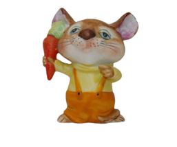 Homco Home Interior Mouse with Carrot Farmer Field Mouse Figurine #5601 - £13.31 GBP