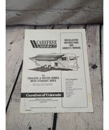 Carefree Awnings RV Recreational Vehicle Installation &amp;Owner Manual Vintage - $16.40